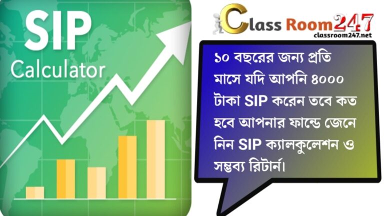 SIP Calculation and Potential Returns(SIP ক্যালকুলেশন ও সম্ভাব্য রিটার্ন)