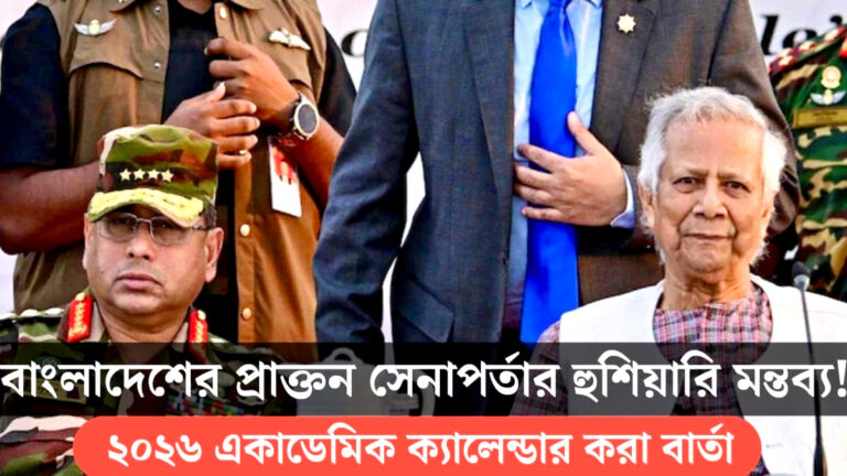 Warning from former Bangladesh army chief(বাংলাদেশের প্রাক্তন সেনা কর্তার হুঁশিয়ারি মন্তব্য)