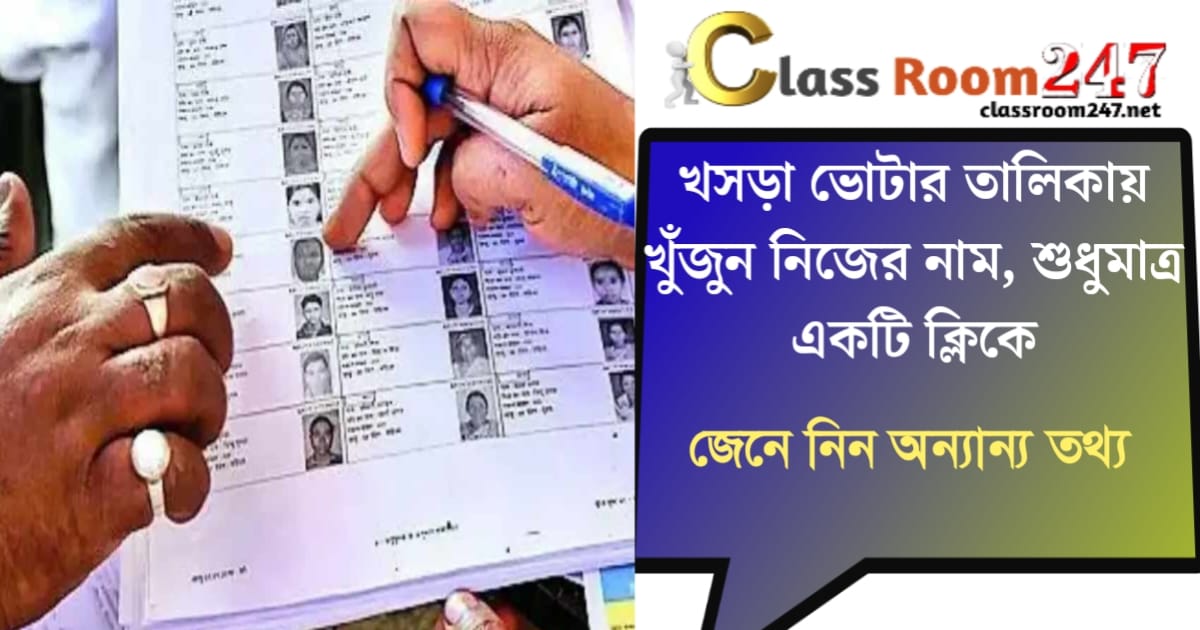 Your name in the draft voter list(খসড়া ভোটার তালিকায় নিজের নাম)