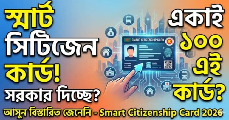 Smart Citizenship Card(স্মার্ট সিটিজেনশিপ কার্ড)